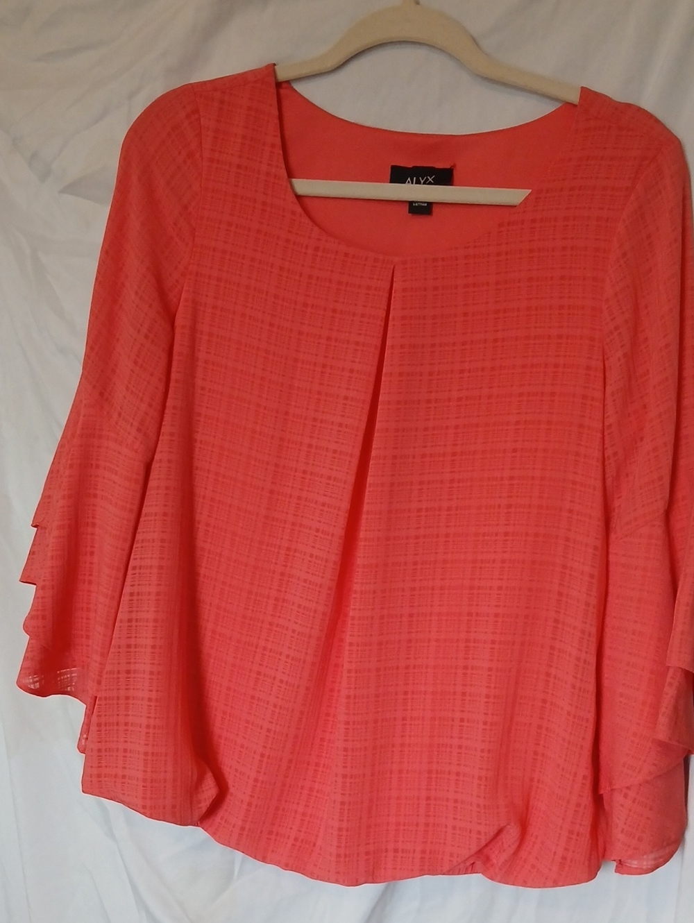 ALYX Coral  Layered Sleeve Blouse